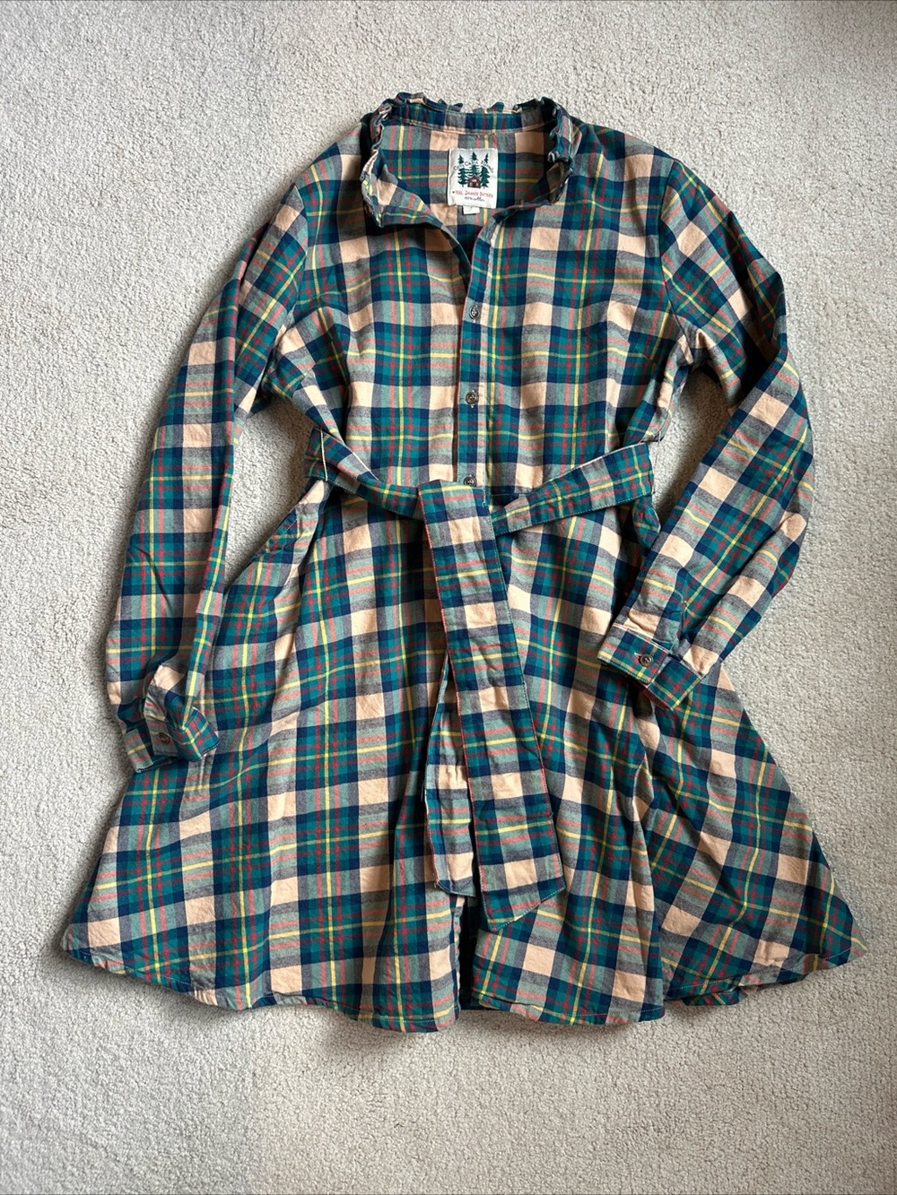 Kiel James Patrick Cozy Cabin Flannels Tartan Plaid Fit & Flare Autumn Dress